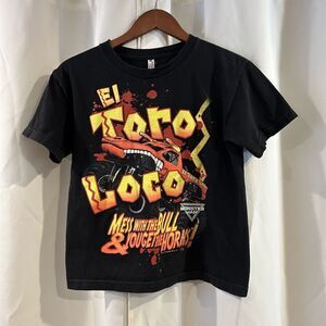 2017 Monster Jam El Toro Loco Field‎ Motor Sports Shirt Black Youth Medium